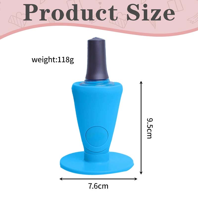 1 ks Silikonový držák na lak proti rozlití Držák na lahvičky proti rozlití Úložný stojan na DIY nehtové umění Nástroje a příslušenství na nehty, které nelze odstranit