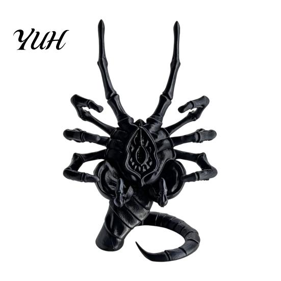 Stable Smartphone Mount Sci-Fi Horror Theme Phone Holder, 3D Printed Unique Desk Ornament, Sci Fi Stand Creative PLA for Home And Office Decor Creepy