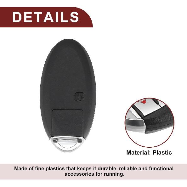 Schlüsselanhänger-Schale für Nissan Maxima 2013-2018 5 Tasten Kunststoff Ersatz | Keyless Entry Fernbedienung Schlüssel Schale 1 Stück