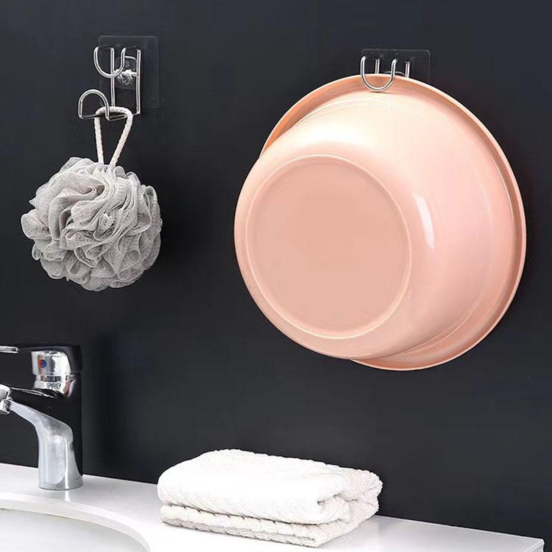 Multifunktionale Edelstahl-Waschbeckenhaken, lochfrei, Küchen-Badezimmerregal, Waschbecken-Aufbewahrungsregal, Handtuchhalter