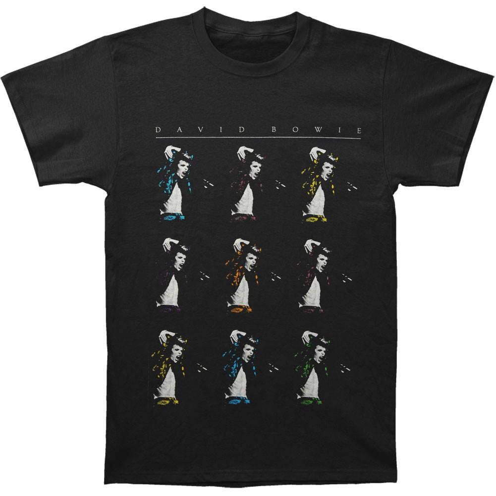 Men s David Bowie Repeat T-Shirt Mens Womens Tees Top Black 3XL