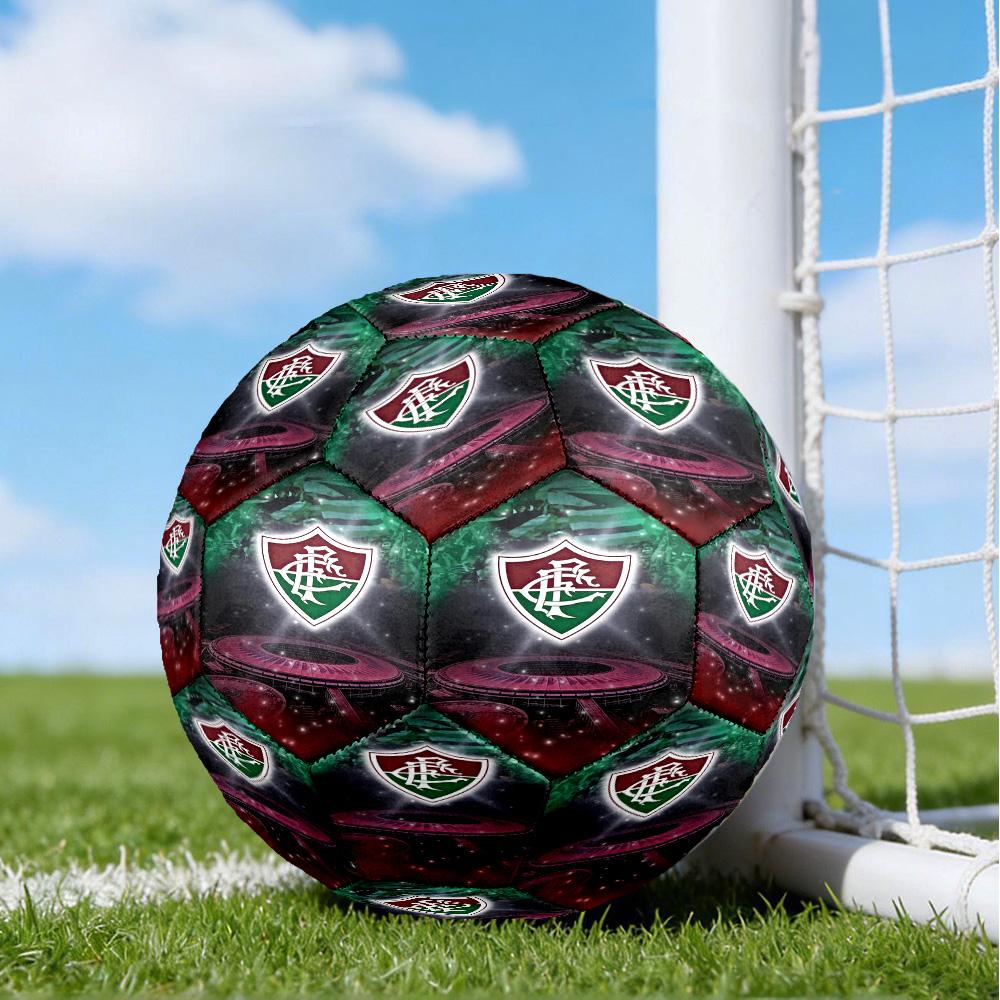 Flumi-nense Mandala Pattern Printed Size 5 Soccer Balls, High-Quality, Anti-Slip, Protective Football, A Unique Gift , Birthdays, Christmas Gifts