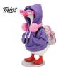 Detailed Mini Clothing for Ornaments Goose Accessories Set 7 Inch Desktop Goose, Includes Hooded Miniature Sweatshirt Small Backpack Glasses