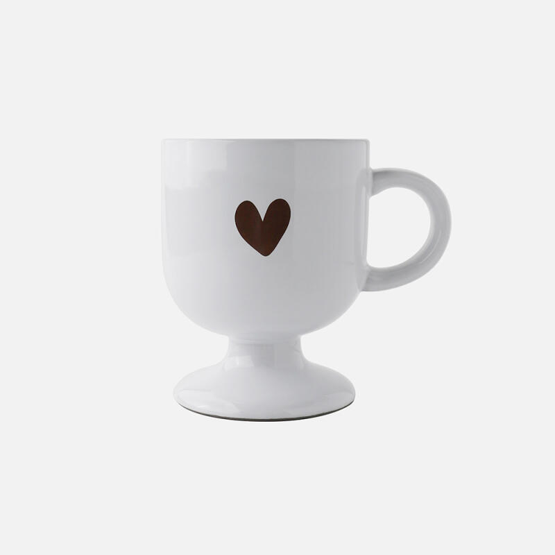 White Heart Mug 2P Set