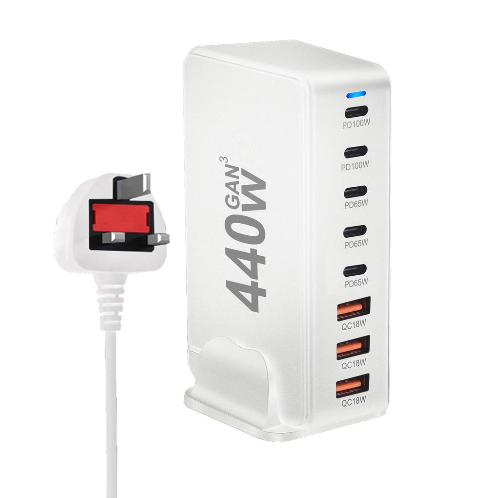 New 440W GaN Multifunctional Desktop Charger - Bestseller PD Adapter