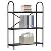Bookshelf Black Oak Effect 80 x 30 x 109 cm Engineered Wood
