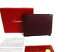 Authentic Must De Cartier Bordeaux Leather Bifold Bill Wallet #b133 Open Box