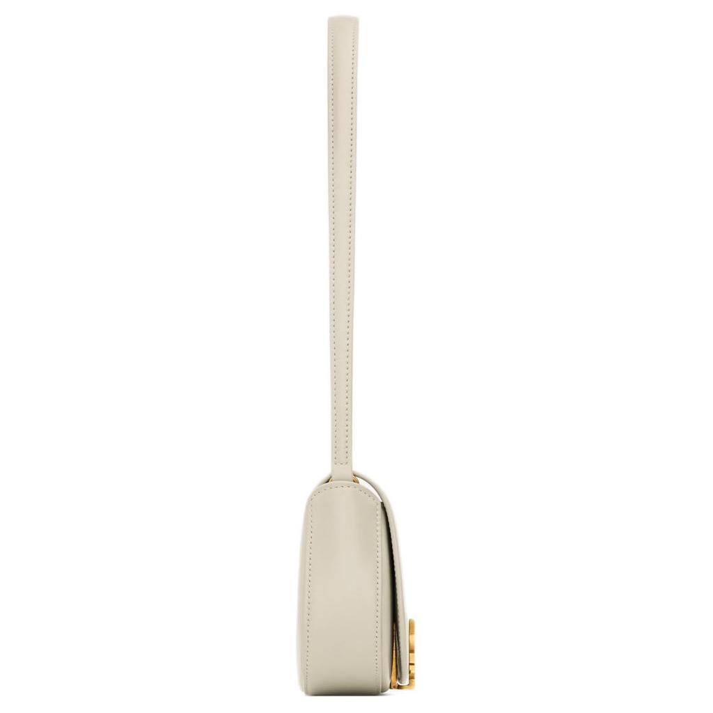 Saint Laurent Ysl Voltaire Metal Logo Mini Handbag Women Handbags White 779642-0SX0W-9207