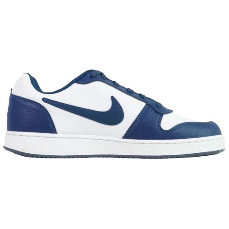 Nike EBERNON Slip Resistant Abrasion Resistant Low Top Skateboard Shoes Men's White Blue IF0847-141