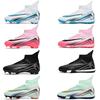 Scarpe da Calcio High-Top Tf Chiodi Spezzati Erba Sintetica Chiodi Ag Piedi in Pelle Bambini e Bambine Bambini e Adolescenti Studenti Scarpe da Allenamento