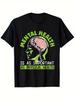 Herren Baumwoll-Print T-Shirt bequemes Hemd Rundhalsausschnitt Kurzarm Herren und Damen tragen Partnerhemd Baumwollmuster b