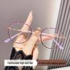 Trendy Women's Anti-Blue Light Reading Glasses with HD Lenses - Youthful Style for Middle-Aged and Elderly.