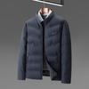 Autumn and Winter Duck Down Warm Stand-up Collar Zipper Version Youth Business Thickened Casual Down Jacket