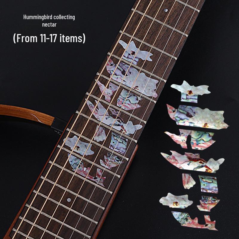 Personalized Guitar Sticker Set: Decorative Fingerboard and Panel Protectors for Acoustic and Electric Guitars.