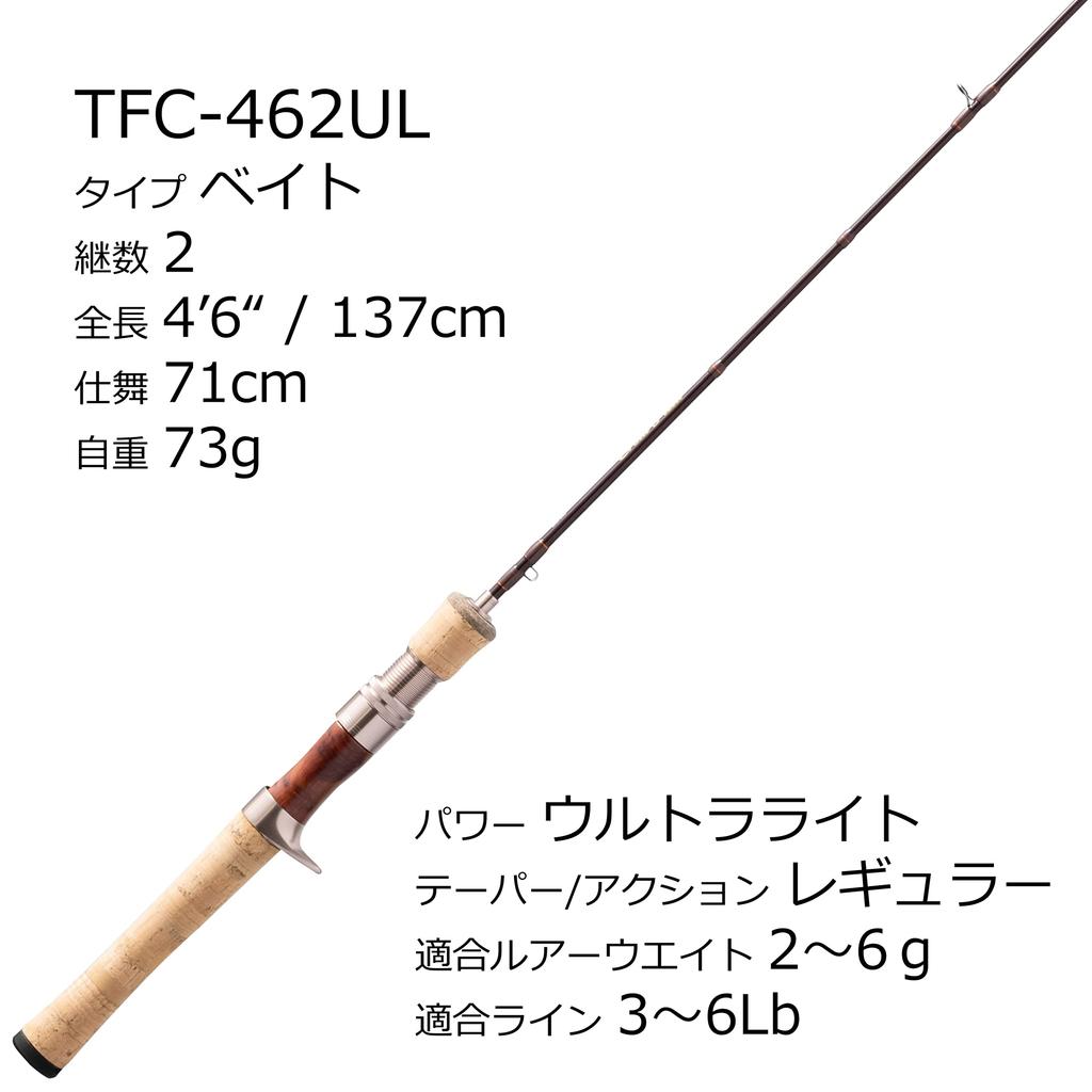 AbuGarcia Trout Field TROUTFIELD Native Trout Fishing Rod Fishing Rod Trout Rod 2 Pieces (Abu Garcia) TFC-462UL