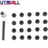 22pcs Wheel Lock Lug Nut Removal Key Socket Set Anti-Theft Screw Kit for VW Special Keys and a Long 1/2" Square Drive Adapter