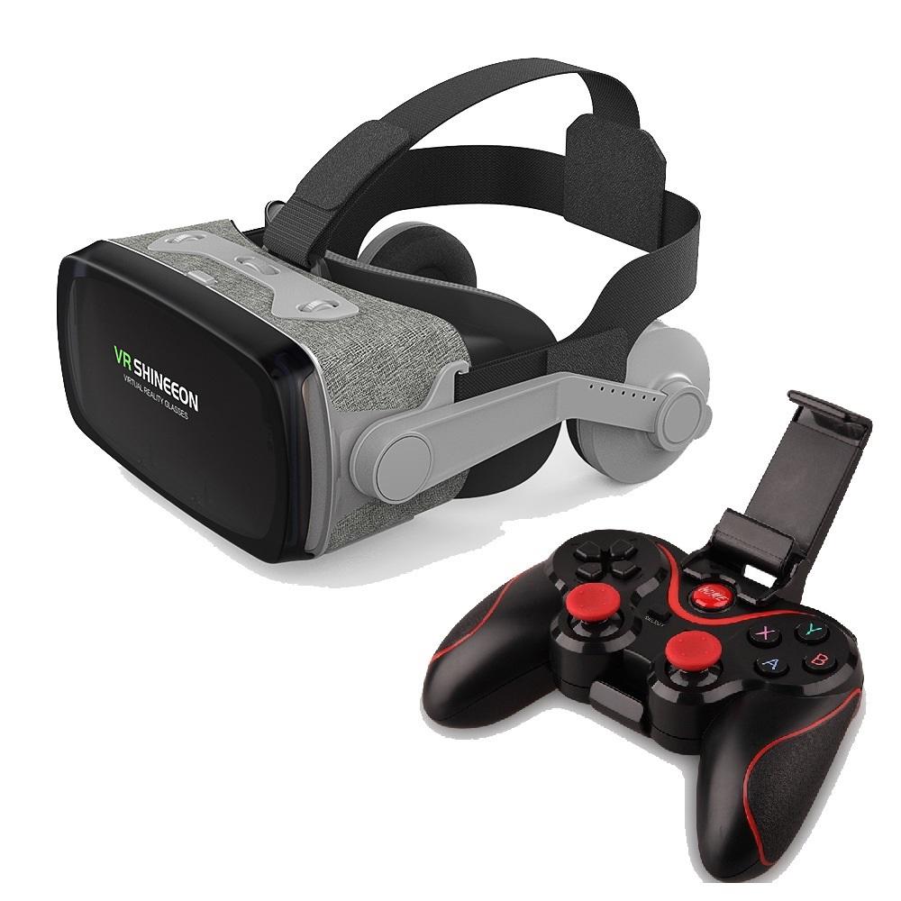 VR 3D Glasses, Head-mounted Virtual Reality VR Glasses for Immersive Video Game Experience, Suitable for Smartphones