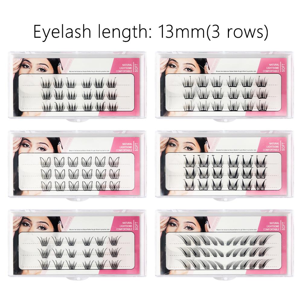 Einzel-Cluster Falsche Wimpern Set Weiche Flauschige DIY Grafting Wimpern DIY Wimpernverlängerung