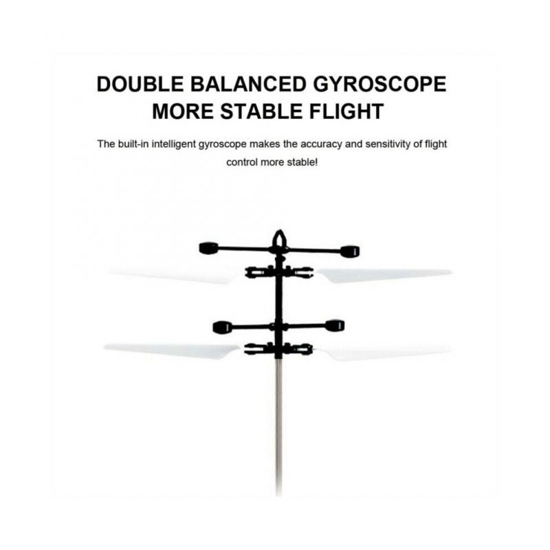 Mini Induction Flying Robot 2CH Gyro Helicopter Drone Kids Christmas Gift Toy