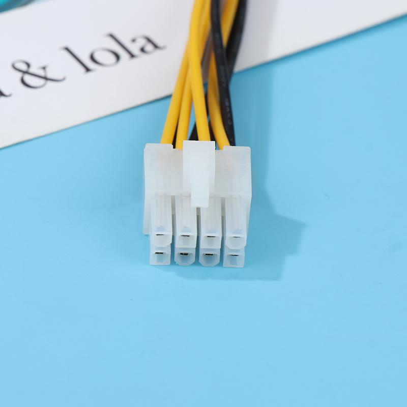 1 stk 4 pins hann-til-8-pins hunn-ledningsforlengelse til CPU-strømomformerkabel