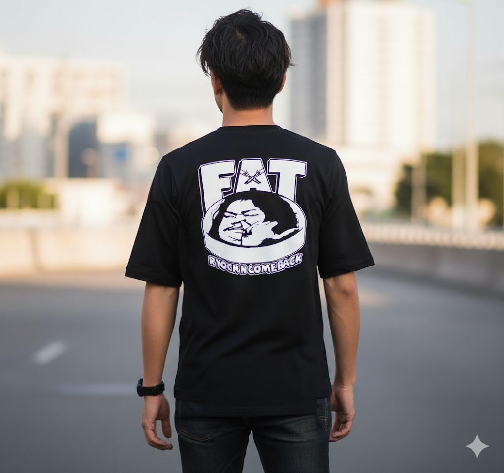 Maximum the Hormone - I loved Ryo-kun when he was fat... FAT T-shirt Black XXL