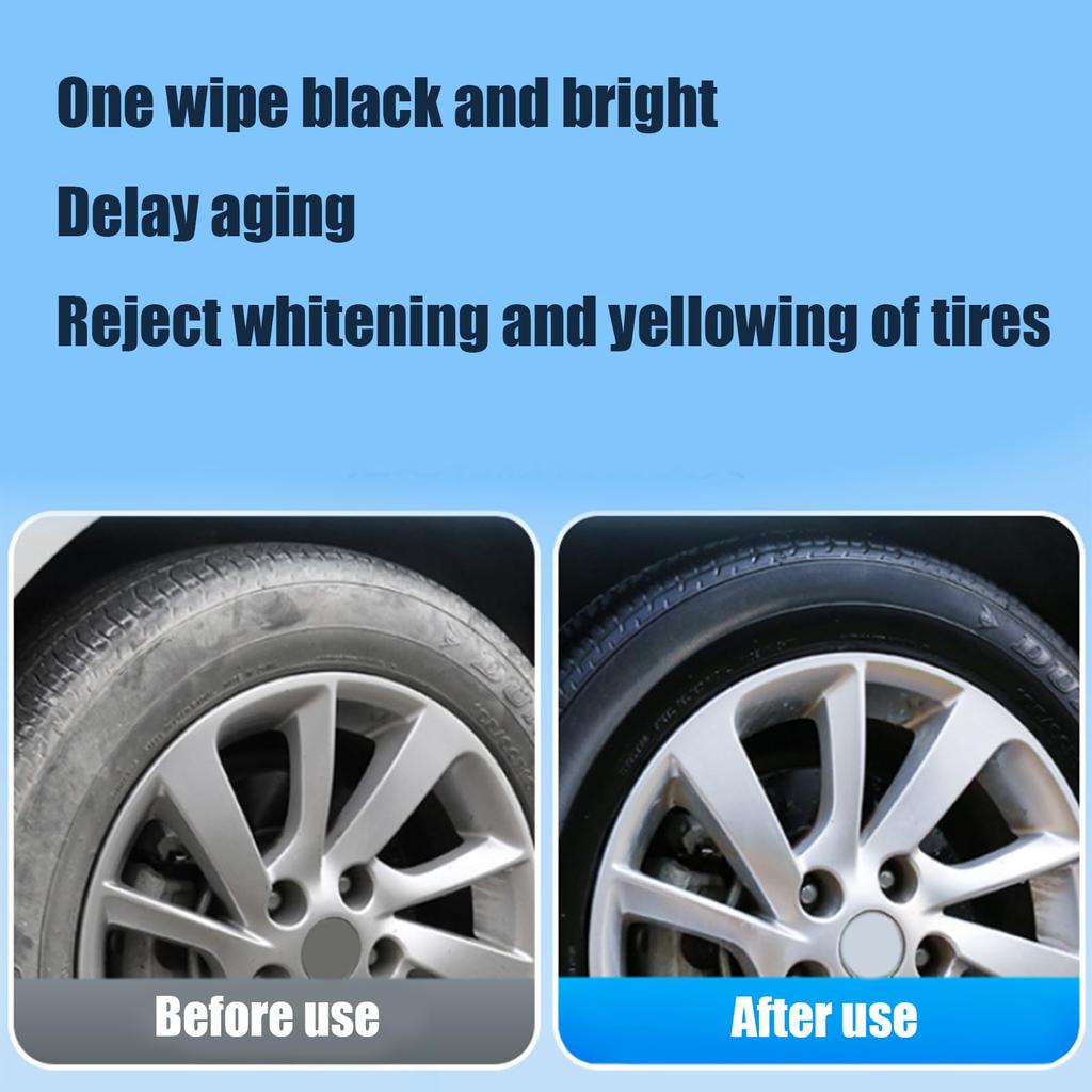 Rukjmqi Tire , Wheel Polish, Wet Tire Shine Polish | UV Resistant Wheel Dressing