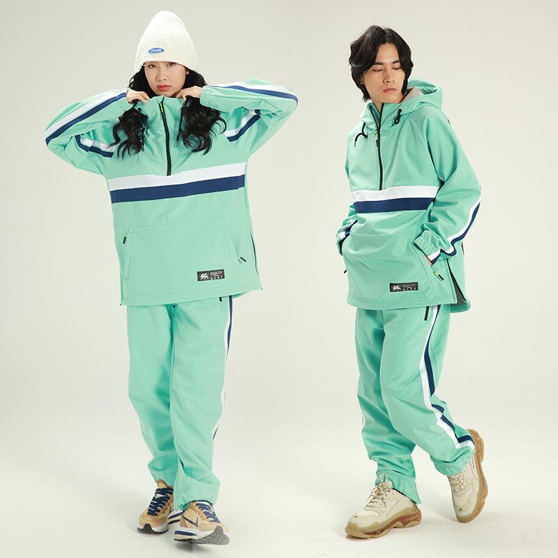 Women's 2023 Winter Ski Suit Set: Windproof, Waterproof, Fashionable, Thick, and Slimming for Couples