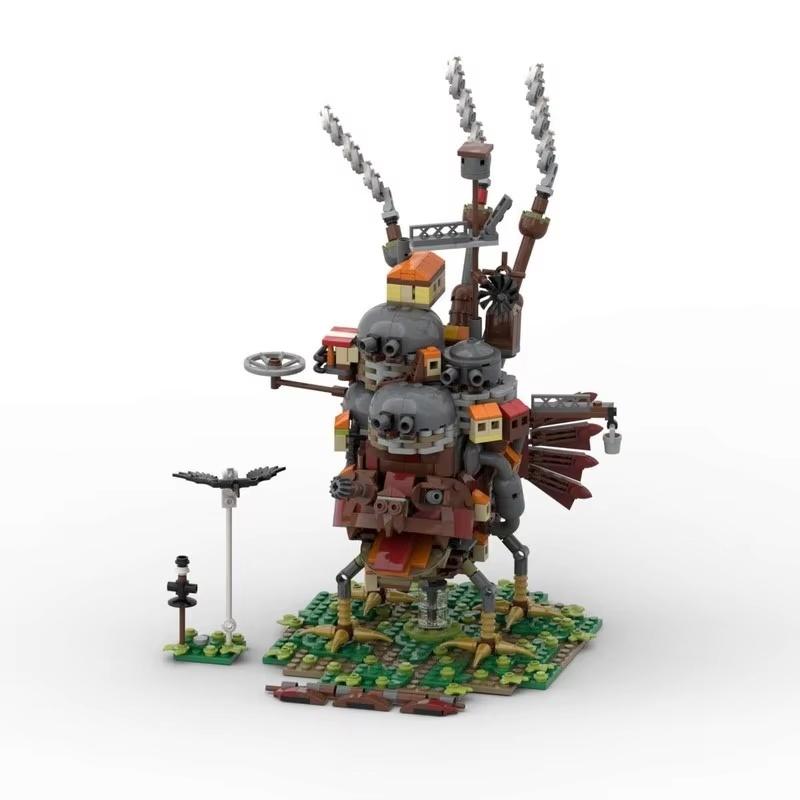 Hayao Miyazaki Howl'S Moving Castle Assembly Building Block Model Kit Puzzle Children'S Toys Desktop Ornament Gift Collectible