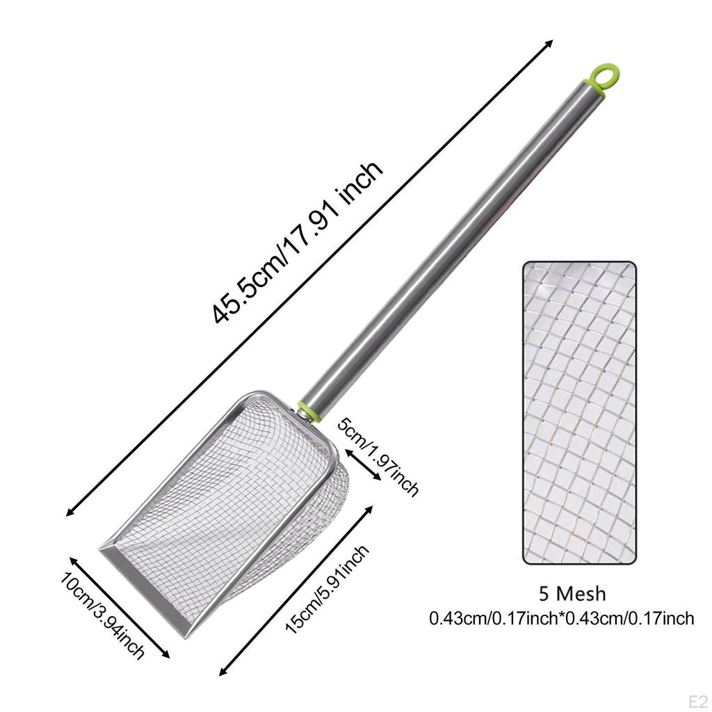 Łopatka do żwirku dla kota do głębokiego przesiewania kuwety nieprzywierająca solidna łopatka siatkowa króliki