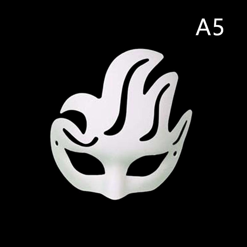 Anime Foxes Mask Japanese Cosplay Rave Håndmalt Anime Demon Slayer Half Face Cat Masks Halloween Dress Up Festival rekvisita