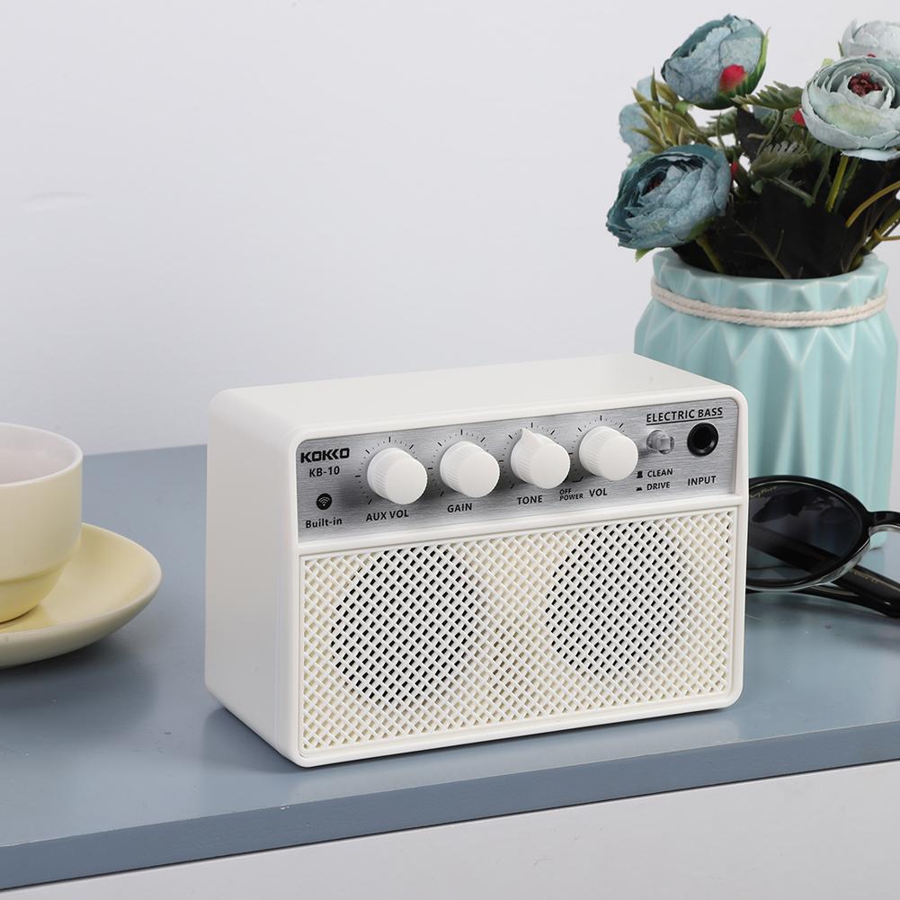 Electric Bass Amplifier BT Portable Electric Bass Audio Amplifier 10W 6.35mm Musical Instrument Accessories for Electric Bass