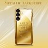 Wealth Gold Bar Metallic Paint Glass Phone Case Suitable for Samsung Galaxy S26 S25 S24 S22 S21 S20 FE/Ultra/Plus Anti Drop