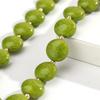 New Trendy Green Acrylic Geometric Beads Choker for Women Fashion Resin Crack Flat Circle Beaded Necklace Boho Jewelry Gift