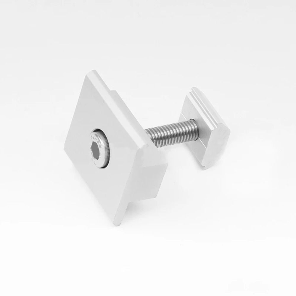 4Pcs End Clamp Solar Module Brackets Mid Clamp Solar System Install Accessories  PV Bracket Mounting