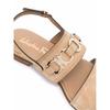 Salvatore Ferragamo Ferragamo Gancini Plaque Suede Sandals Neutrals