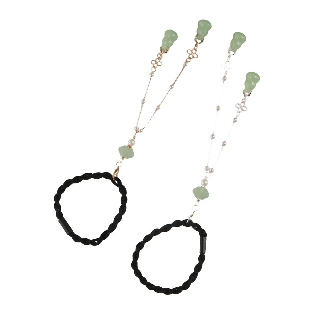 Tassel Hanfu Tassel Headwear Hair Band Weave Hair Rope Retro Chinese Style Rubber Band  Hair Band