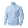 Pull à col roulé pour homme, pull tricoté torsadé, pull décontracté de couleur unie, haut de couche de base pour la rue, le travail, les rendez-vous, le quotidien