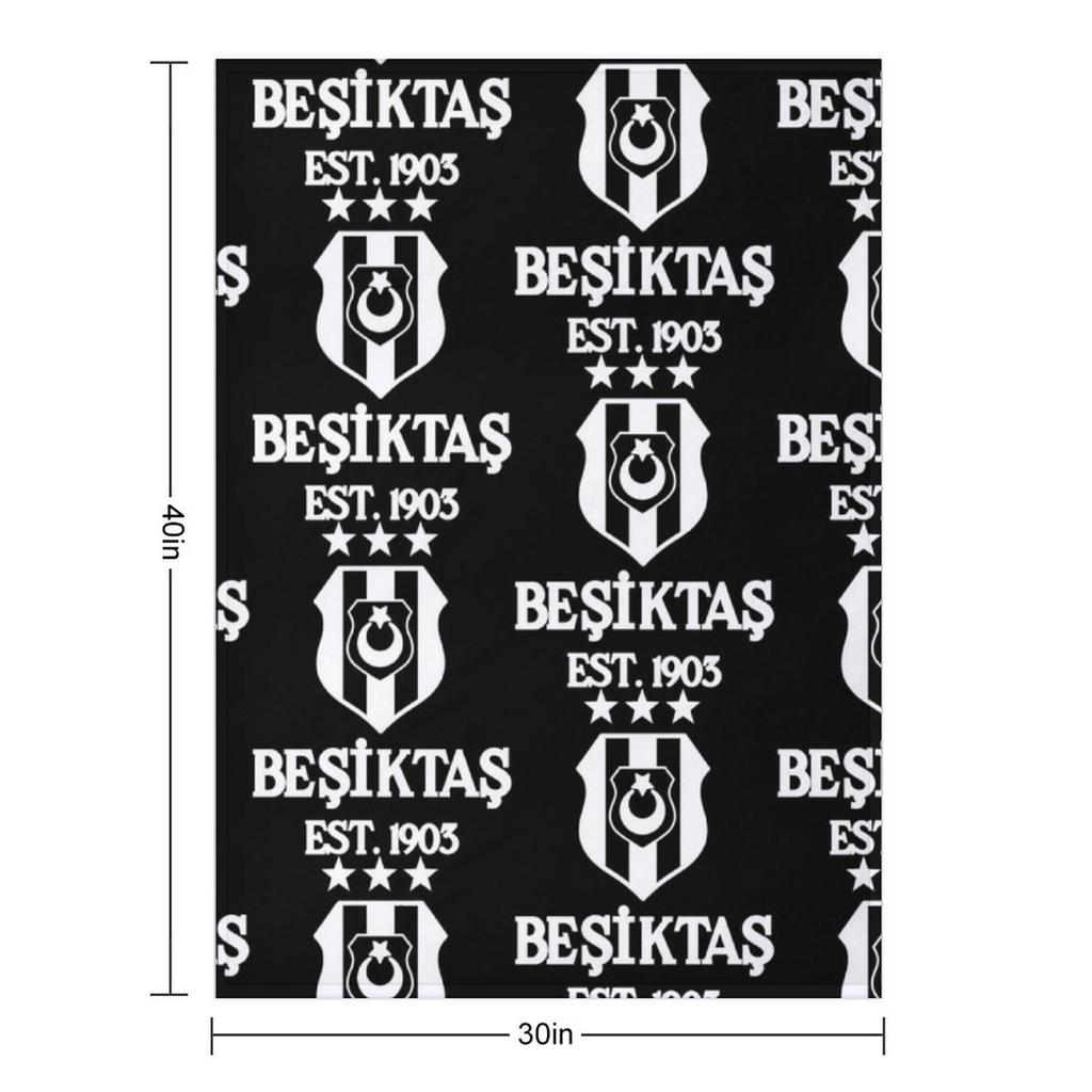 Besiktas White Throw Blanket Summer Blankets For Baby wednesday Soft Plush Plaid Blankets