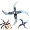 Vegetable Shredder Blade Stainless Steel Grass Shredder Blade with 12 Mounting Holes Adjustable Diameter Blade Home Grass Cutter