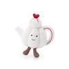 Apricot Lamb Love Teapot Plush Toy for Soft and Cute Fluffy Love Teapot for Girls and 14cm Kids, Boys,