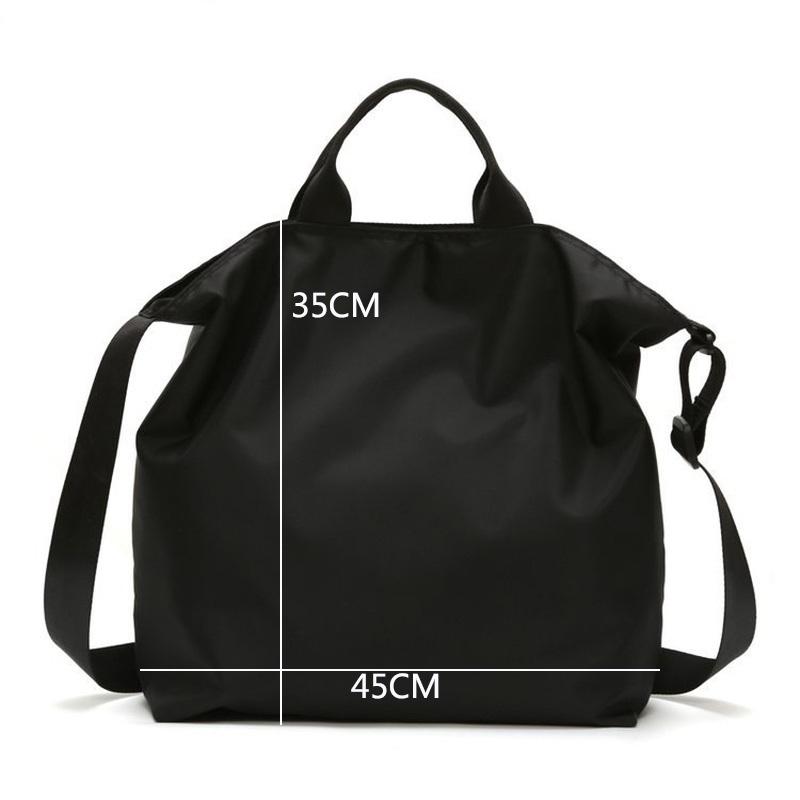 Multifunkční Dámské Nylonové kabelky Móda Velkokapacitní cestovní taška Sportovní Nákupní Tašky přes rameno Černá Modrá Crossbody LW0156