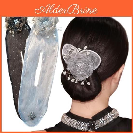 Maker Lazy Bun Hair Floral Hair Curler Deft Bun Twister Long Hair Easy Fast Snap Roll Tool Women Girl Hair Styling Accessories