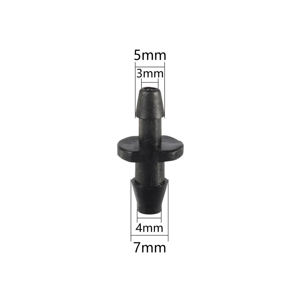 3/5mm To 4/7mm Hose Splitters Barbed Straight Tee 4-Way 6-Way Water Shunt Connectors Micro-Sprinkler Drip Irrigation Accessories