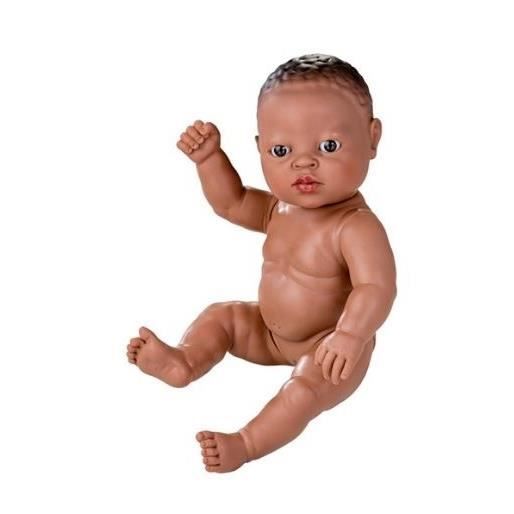 Poupée Berjuan Nouveau-né Africain 30cm Fille sans Vêtements