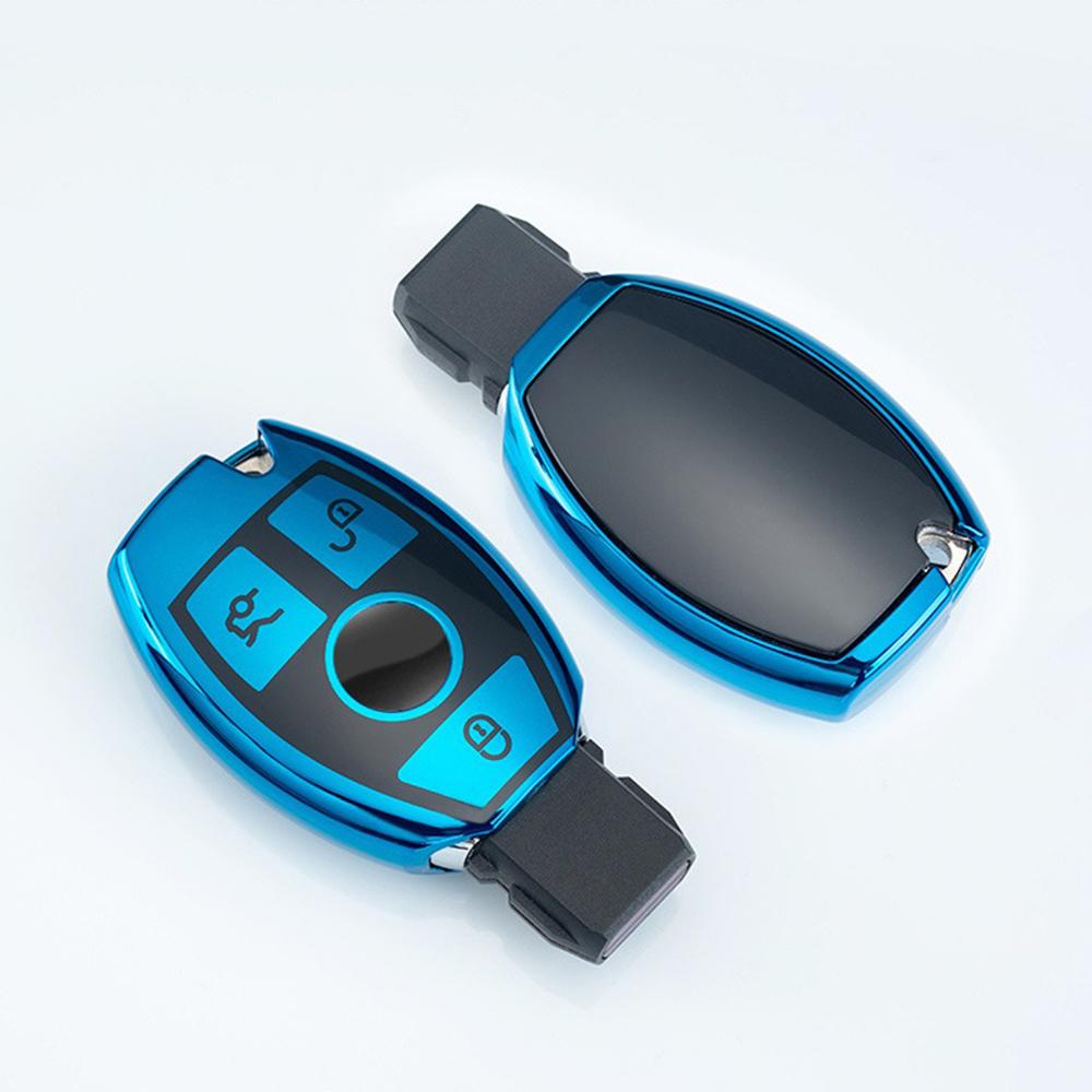 Měkké TPU Pouzdro na klíč od auta Dálkový ovladač Fob Pro Mercedes Bnez CLA GLC GLA GLK W203 W210 W211 W204 W176 Třída A B C R AMG Příslušenství