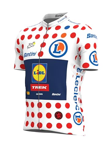 Santini Lidl Trek 2023 Cycling Jersey, White/Red