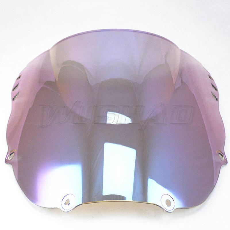 Motorrad Doppelblase Windschutzscheibe Windschutz Scheibe Für 1998 1999 Honda CBR900RR CBR 900 RR 919 CBR919RR Fireblade 98 99 Schwarz