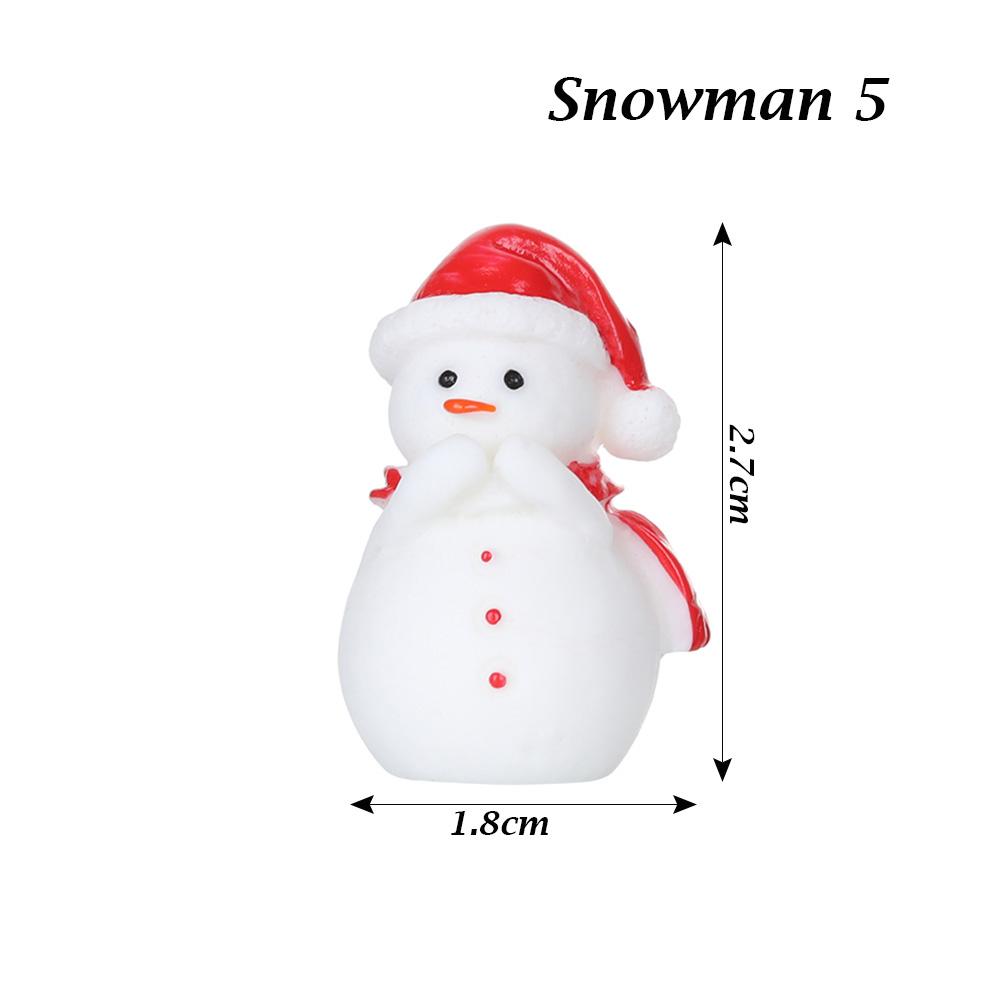 1PC Micro Landscape Toys Fairy Garden Home Decorations Deer Xmas Tree Miniature Snowman Christmas Figurines Santa Claus