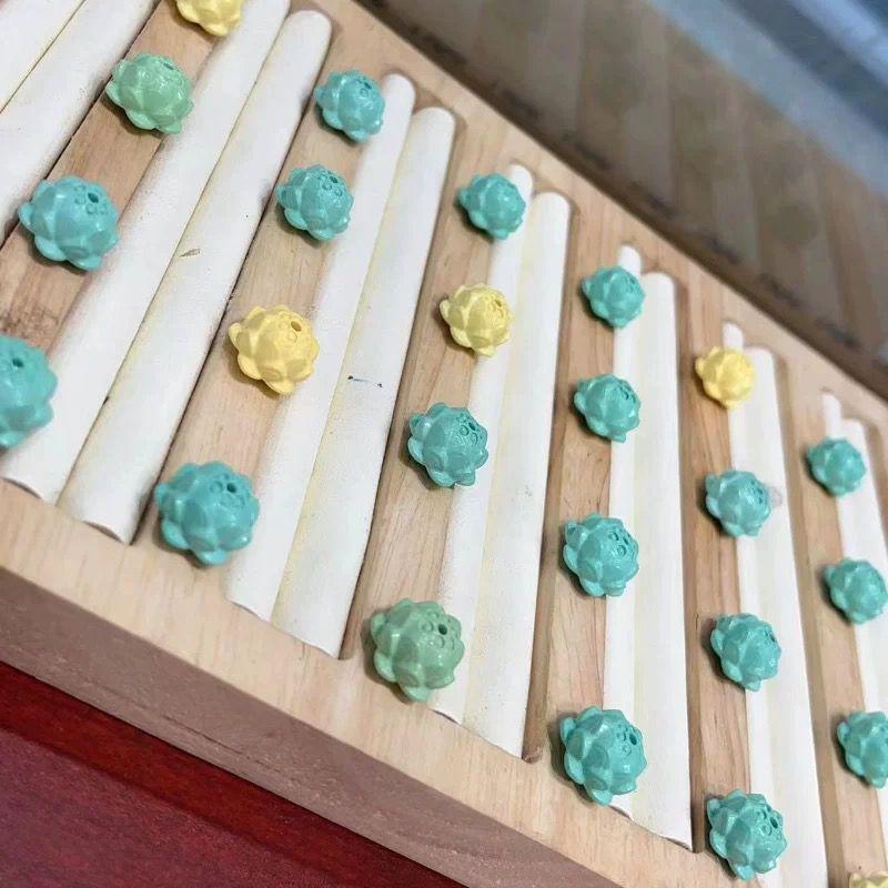 

Сделай сам Бирюзовый Лотос DIY Аксессуары Ручное плетение Ручной браслет Ожерелье Культурный артефакт Четки Браслет Украшение Разделительные бусины Turquoise Lotus [Orange One]]