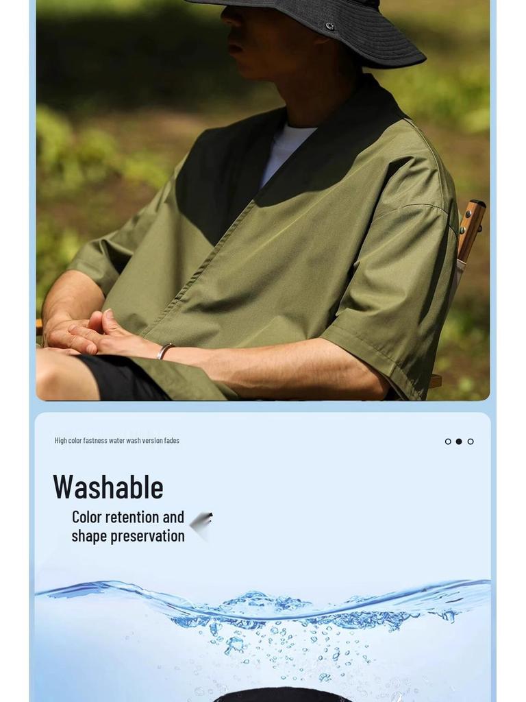 Unisex UV Protection Denim Sun Hat - Large Brim for Outdoor Hiking & Fishing